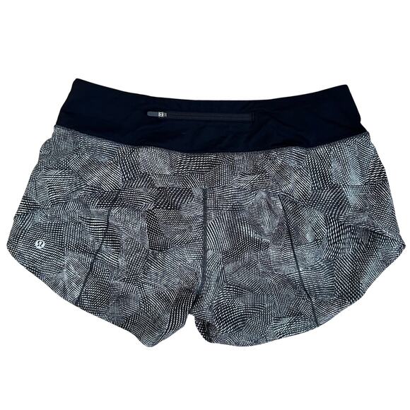 Lululemon Speed Up Short Long Updated Fit Velocity Mesh Island Mist Black 10 - Picture 6 of 8